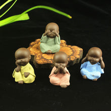 Load image into Gallery viewer, Mini Buddha Statue Little Monk Figurine Mandala tathagata India Yoga Mandala Tea Pet Ceramic Crafts Decorative Ornaments Quality
