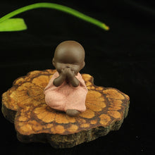 Load image into Gallery viewer, Mini Buddha Statue Little Monk Figurine Mandala tathagata India Yoga Mandala Tea Pet Ceramic Crafts Decorative Ornaments Quality