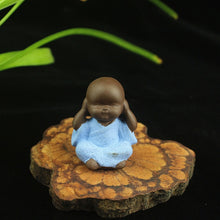 Load image into Gallery viewer, Mini Buddha Statue Little Monk Figurine Mandala tathagata India Yoga Mandala Tea Pet Ceramic Crafts Decorative Ornaments Quality