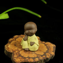 Load image into Gallery viewer, Mini Buddha Statue Little Monk Figurine Mandala tathagata India Yoga Mandala Tea Pet Ceramic Crafts Decorative Ornaments Quality