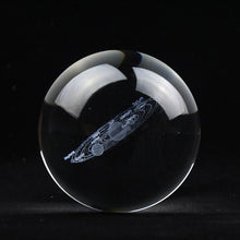 Load image into Gallery viewer, 3D Laser Engraved Solar System Crystal Ball Planets Decorative Glass Ball  Crafts Globe Nordic Home Decoration Accessories