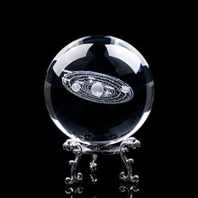 Load image into Gallery viewer, 3D Laser Engraved Solar System Crystal Ball Planets Decorative Glass Ball  Crafts Globe Nordic Home Decoration Accessories